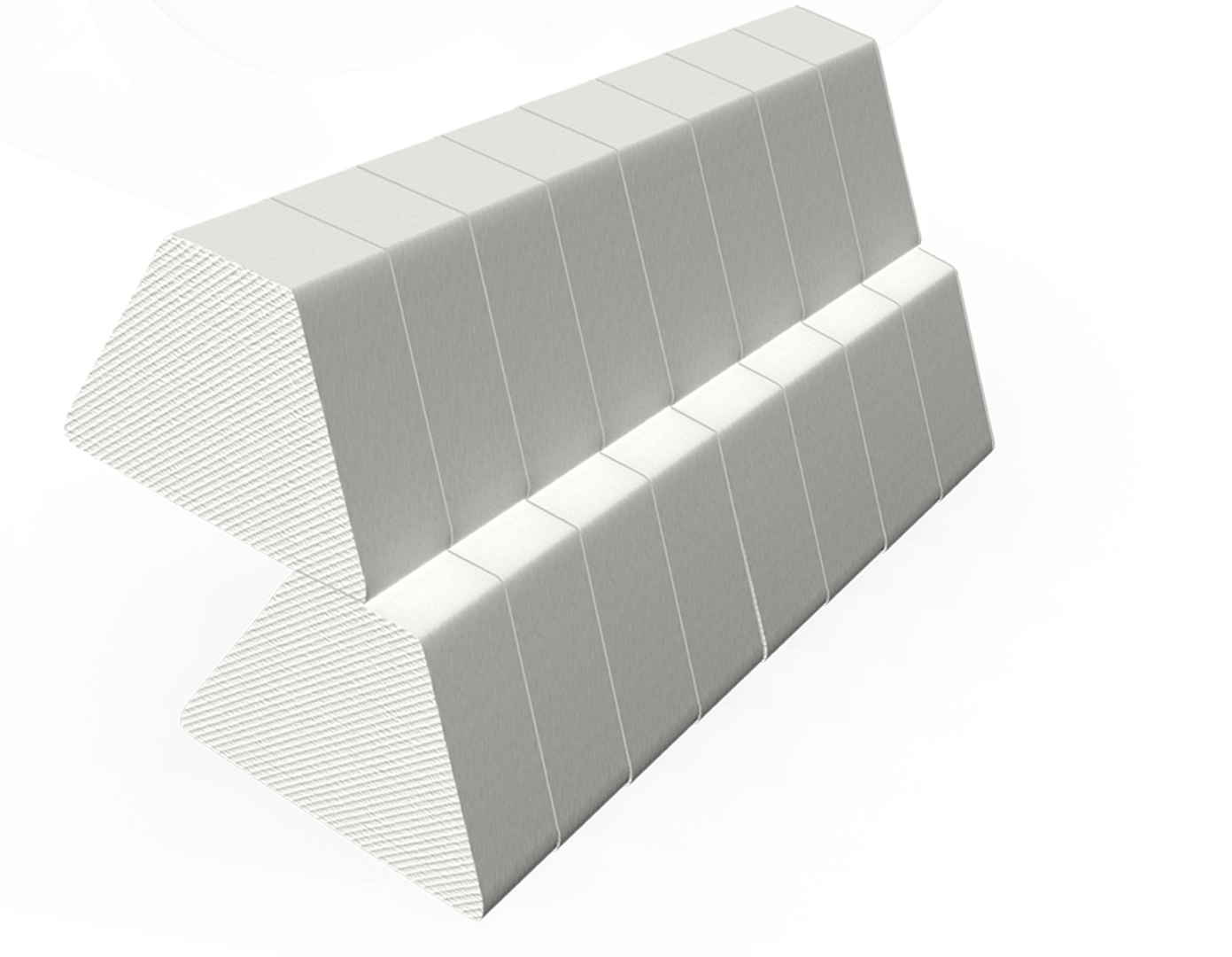 A picture of some white blocks on top of each other.